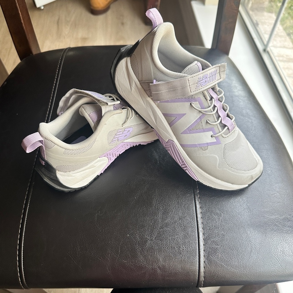 New Balance Kids Sneakers in Gray and Lavender